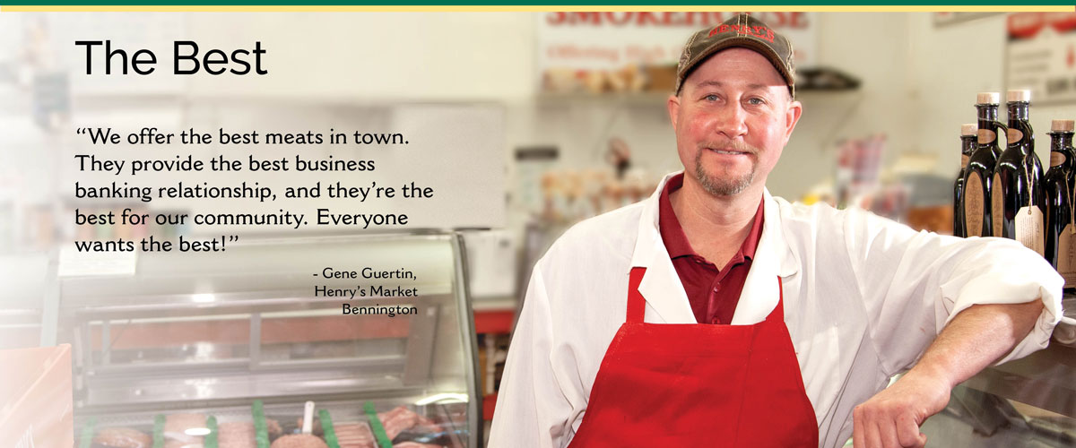 Meat Vendor in his store